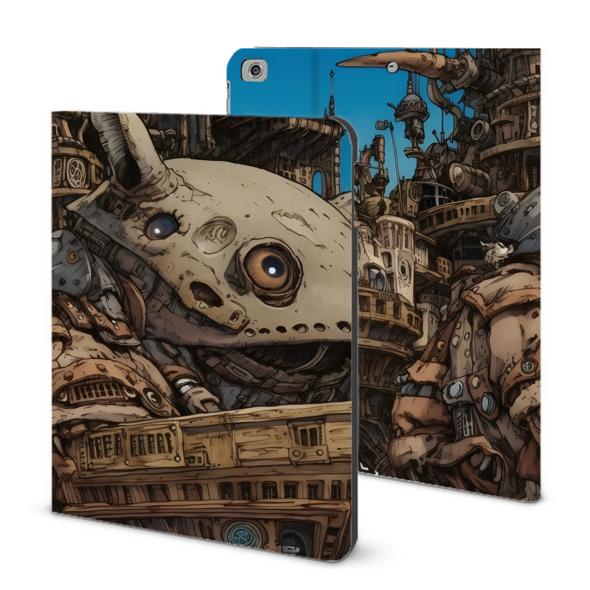 （画像用） となりのトトロ 草壁メイ 草壁サツキ My Neighbor Totoro Satsuki Kusakabe Mei Kusakabe IPad ケース ブック型 PUレザー TPU 耐衝撃 軽量 薄型 ペン収納なし 全面保護 IPad 各モデル対応